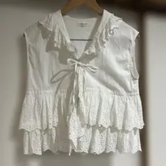 FREAK'S STORE フリルノースリーブトップス
