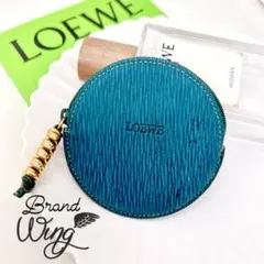✨️人気✨️ LOEWE ロエベ コインケース 丸型 小銭入れ エンボス ロゴ ✨️人気✨️ LOEWE ロエベ コインケース 丸型 小銭入れ