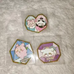 ちいかわ　キラキラダイカットステッカー　モモンガ　古本屋　天使と悪魔