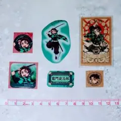 鬼滅の刃 竈門炭治郎 ステッカー ６枚セット