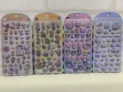 コットンパフィーシール スヌーピー・ズートピア・マイメロディ・シナモロール4点