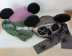 【2点セット】ディズニー パイレーツ ファンキャップ 帽子 海賊 被り物のサムネイル