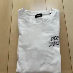 DIESEL ホワイト ロングスリーブTシャツ