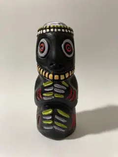 フォークアート系 アフリカンスタイル 民芸品 工芸品 陶器製 人形 置物 