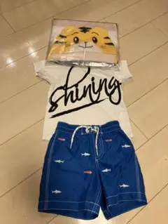 男の子水着セットとしまじろうのポンチョセット