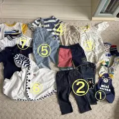 夏物　男の子洋服　セット　水着　ミキハウス　ZARA ラルフローレン　70〜90のサムネイル