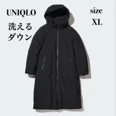 ユニクロ ウルトラウォームハイブリッドダウンロングコート 大きいサイズ XL