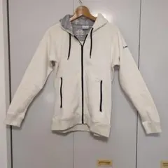 Columbia フルジップフーディー ホワイト Lサイズ