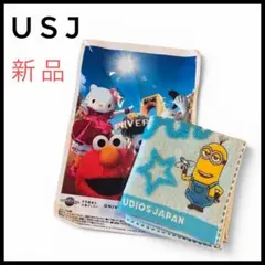 新品】USJ ミニオン ミニタオル 1枚 ＆ 公式 お土産袋 ショッパー セットのサムネイル