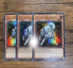 遊戯王 EU版 ライトロードハンターライコウ×3
