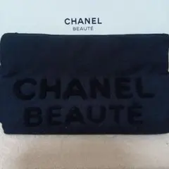 【新品　未使用】CHANEL シャネルノベルティ ロゴ入り ポーチ 黒のサムネイル