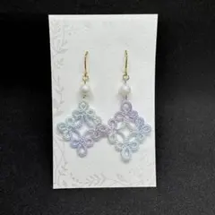 タティングレースのピアス＊イヤリング