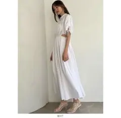 snidel Sustainableバックスリットシャツワンピース