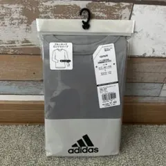 adidas クルーネック ロングスリーブ 吸汗速乾 Lサイズ グレー