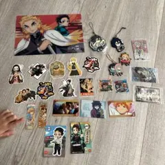 鬼滅の刃 ステッカーとキーホルダーセット 22点