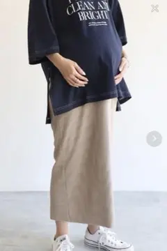 andme セルフカットリブタイトスカート Lサイズ