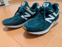 値下げNew Balance 574 ダークグリーン スニーカー