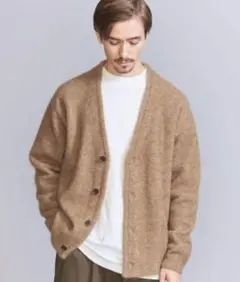 BEAUTY&YOUTH モヘヤニットカーディガン　Mサイズのサムネイル