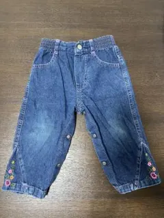 Baby GUESS 12M 刺繍付きデニムパンツ
