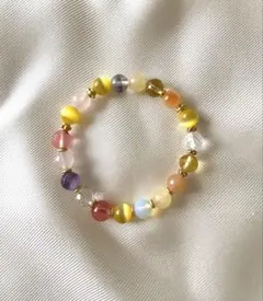 ローズクォーツ他パワーストーン天然石ブレスレット