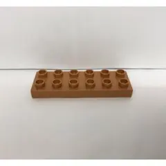 レゴ デュプロ 薄い プレートブロック 2×6 ロング ブロック １個 茶色系