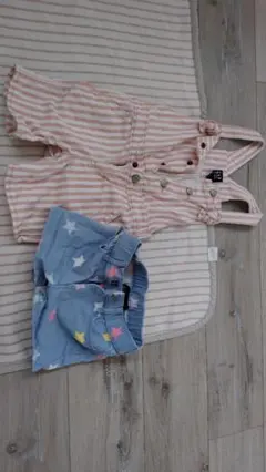GAP　オーバーオール　ショートパンツ　デニム2点3才　90サイズ