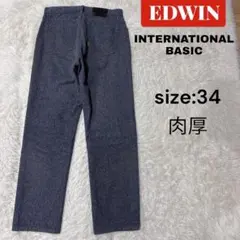 EDWIN INTERNATIONAL BASIC パンツ　W34 肉厚