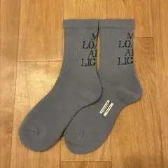 新品 my loads are light text mlal ソックス 靴下
