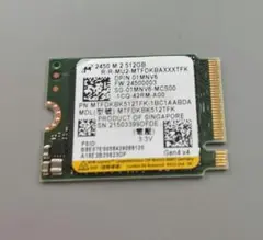 Micron 2450 M.2 2230 512GB SSDのサムネイル
