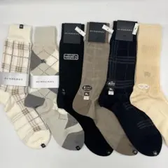 【お買い得セット】BURBERRY バーバリー 靴下 ノバチェック アーガイルのサムネイル