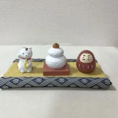 ※ナチュラルキッチン　お正月飾り　鏡餅　ダルマ　招き猫　ミニ畳　オブジェセット