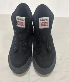 Admiral×earthコラボ ハイカットスニーカー 23cmブラックのサムネイル