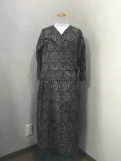 着物リメイク　カシュクールワンピース
