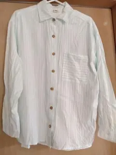 BILLABONG 水色 ストライプ 長袖シャツのサムネイル