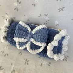 ペンケース　リボンペンケース　筆箱　ファスナーポーチ　かぎ編み　プリンセスモール