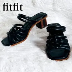 fitfit フィットフィット 2WAY ストラップ ブロックヒール サンダルのサムネイル