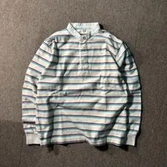 OLD UNIQLO 00s ボーダー S カットソー ロンT ヘンリーネック