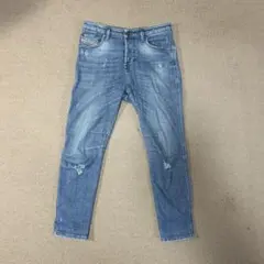 DIESEL ダメージ加工 デニムライトブルージーンズ