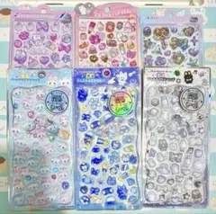 ボンボンドロップ　ジュエルプチドロップ　うるちゅるポップ シール　6点