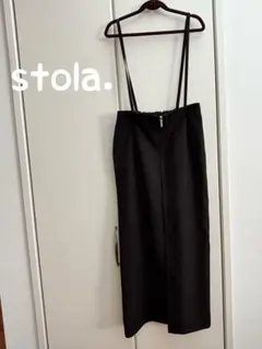 stola. ブラック タイトスカート　前ファスナー