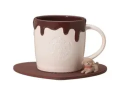 スタバ バレンタイン2026マグカップ ロゴマグチョコレート シリコンコースター
