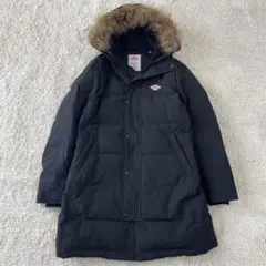 ダントン ファー フード ダウンコート ダウンジャケット ロング 黒 36