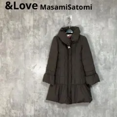 【&Love】　ボリュームネックダウンコート　装飾ボタン　レース　パール　Mのサムネイル