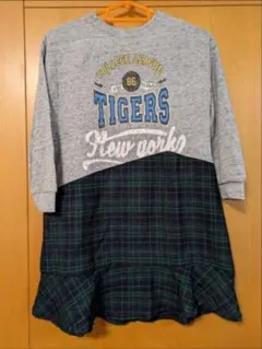 120cmZARAGirlsリメイク風ワンピース