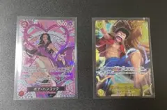 ボア・ハンコック & モンキー・D・ルフィ カードセット