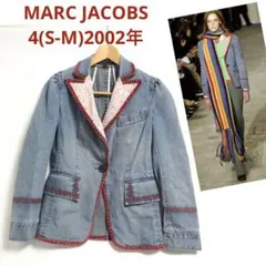 ☘️マークジェイコブ(S-M)デニムテーラードジャケットコットンヴィンテージ感