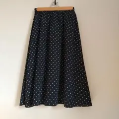GU ドット ロングフレアスカート S