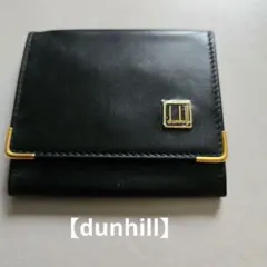 dunhill レザー ゴールド金具 コインケース ブラック