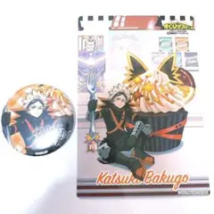 【僕のヒーローアカデミア】爆豪勝己 缶バッジ カード セット