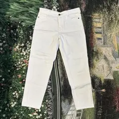 ☘︎ BEAMS HEART ホワイト ストレートデニム サイズ0 森ガール ☘︎